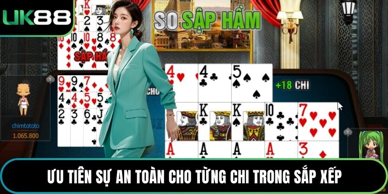 Ưu tiên sự an toàn cho từng chi trong sắp xếp